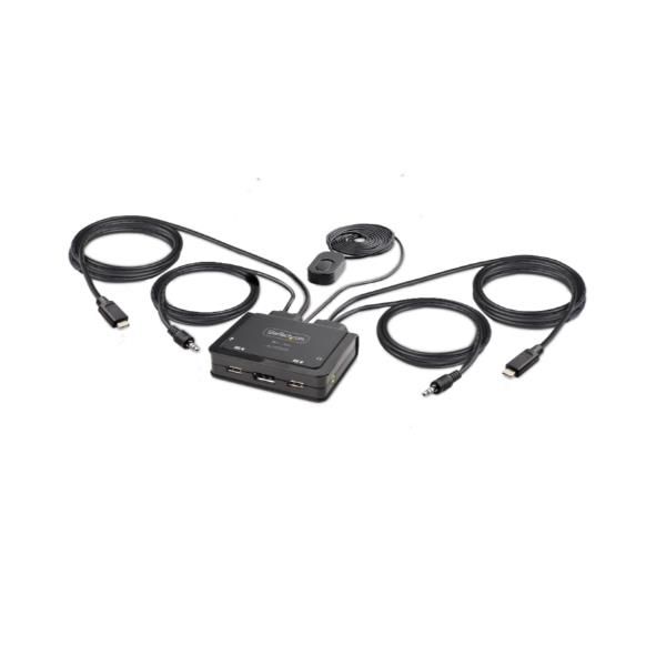STARTECH KVM SWITCH USB-C A 2 PORTE, 4K