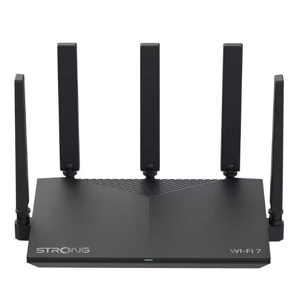 STRONG BE360 ROUTER DUAL BAND WI-FI 7 5 ANTENNE ESTERNE DESKTOP NERO