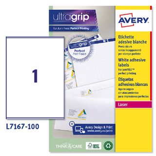 Etichette adesive L7167 - in carta - angoli arrotondati - laser - permanenti - …