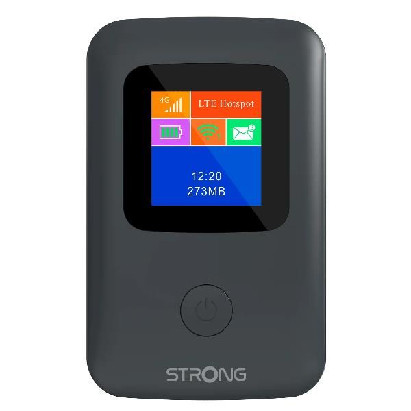 STRONG HOTSPOT 4G MODEM ROUTER 4G LTE CON DISPLAY A COLORI SLOT PER SIM WI-FI F…