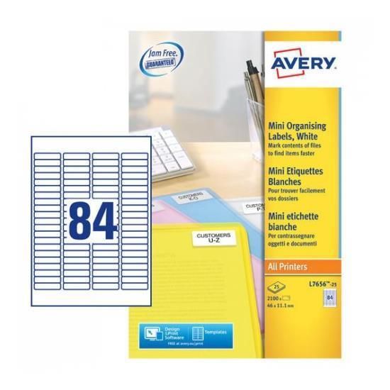 Etichette adesive L7656 - in carta - angoli arrotondati - laser- permanenti - 4…