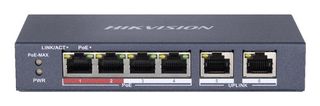 SWITCH 4P LAN 10/100M RJ45 POE + 2P 10/100M HIKVISION DS-3E0106P-E/M 802.3AF/AT…