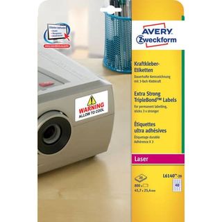 Etichette adesive extra strong L6140 - in poliestere - laser - permanenti - 45,…