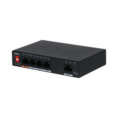 SWITCH RETE 3 PORTE POE + 1 PORTA HI-POE + 1 PORTA 10/100MBPS 60W (PFS3005-4ET-…