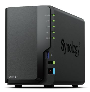 SYNOLOGY DS225+ DISKSTATION NAS 2 BAY SATA CELERON J4125 RAM 2GB DDR4 1 LAN RJ …