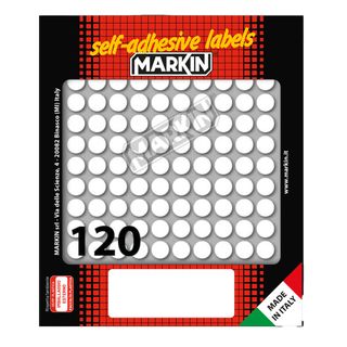 Etichette adesive tonde - in carta - permanenti - diametro 10 mm - 120 et/fg - …