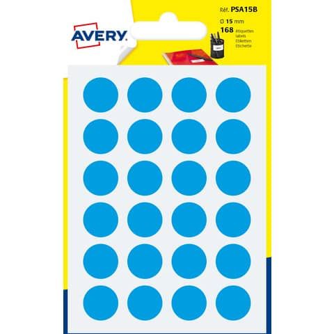 Etichette adesive tonde PSA - in carta - permanenti - diametro 15 mm - 24 et/fg…