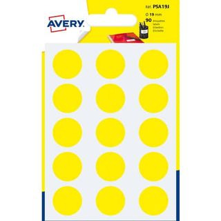 Etichette adesive tonde PSA - in carta - permanenti - diametro 19 mm - 15 et/fg…