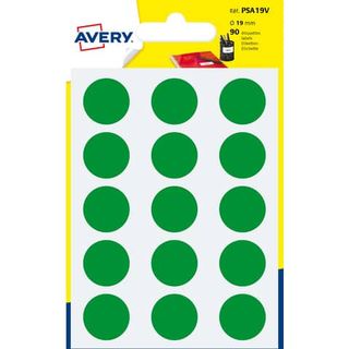 Etichette adesive tonde PSA - in carta - permanenti - diametro 19 mm - 15 et/fg…