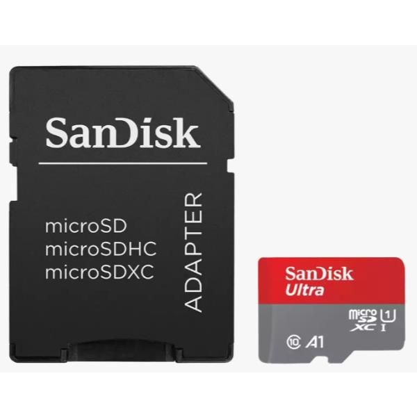 SanDisk Ultra - Scheda di memoria flash (adattatore da microSDXC a SD in dotazi…