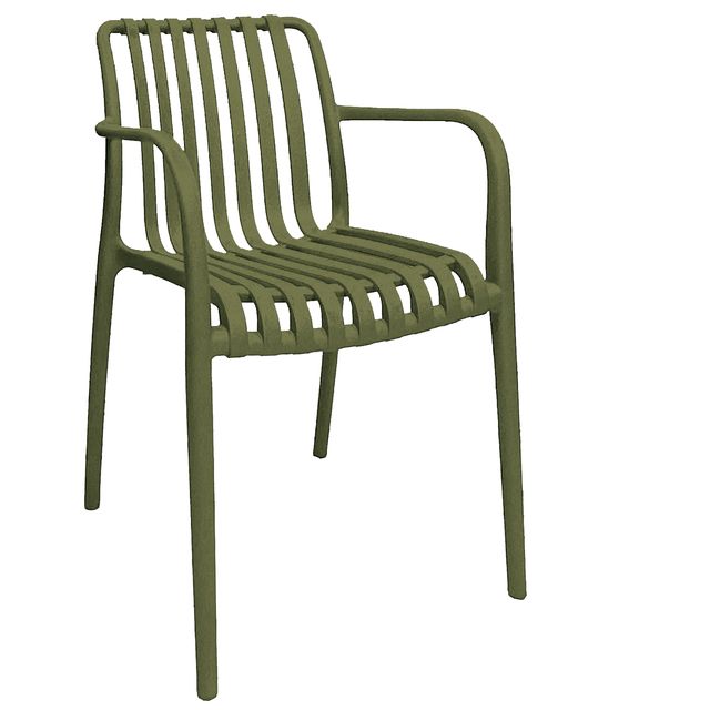 Sedia Nives in PP verde Verdelook