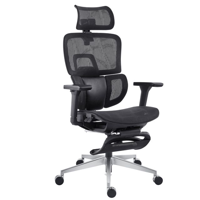 Seduta ergonomica c/bracc Groove Pro GV1PG in rete autoportante nero