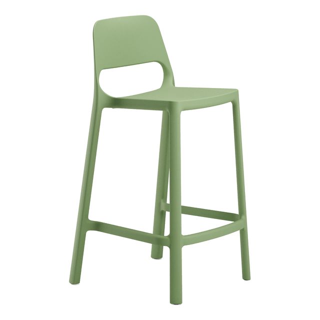Sgabello alto Nuke in PP verde