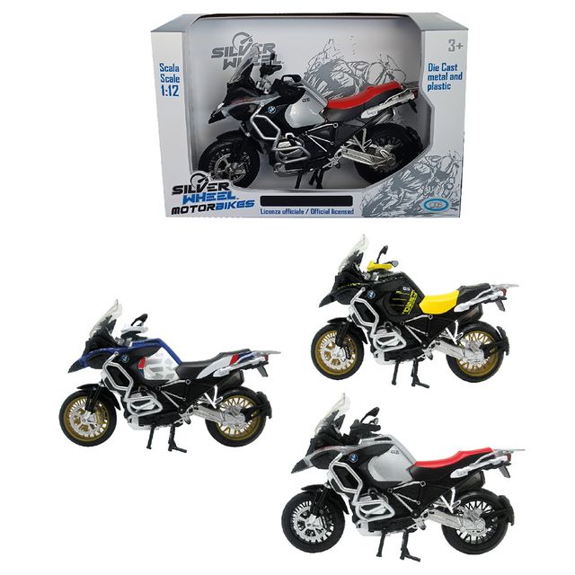 Silver Wheel - BMW R 1250 GS Adventure in die cast, sc.1:12 a ruote libere