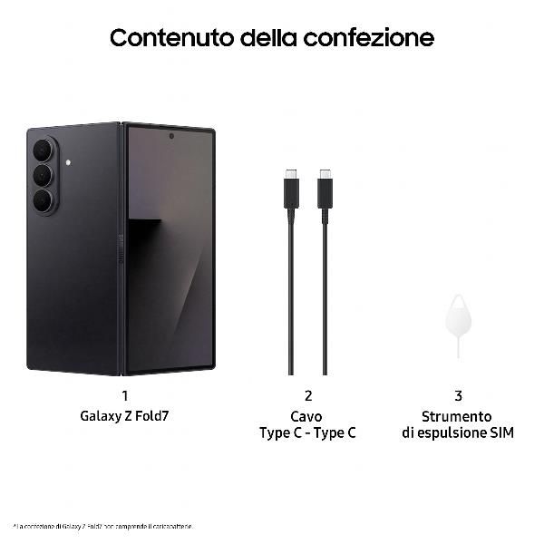 Smartphone - GALAXY Z FOLD7 12+256GB JETBLACK ENTERPRISE EDITION