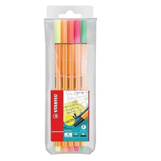 Stabilo Astuccio 5 Point 88 fluo