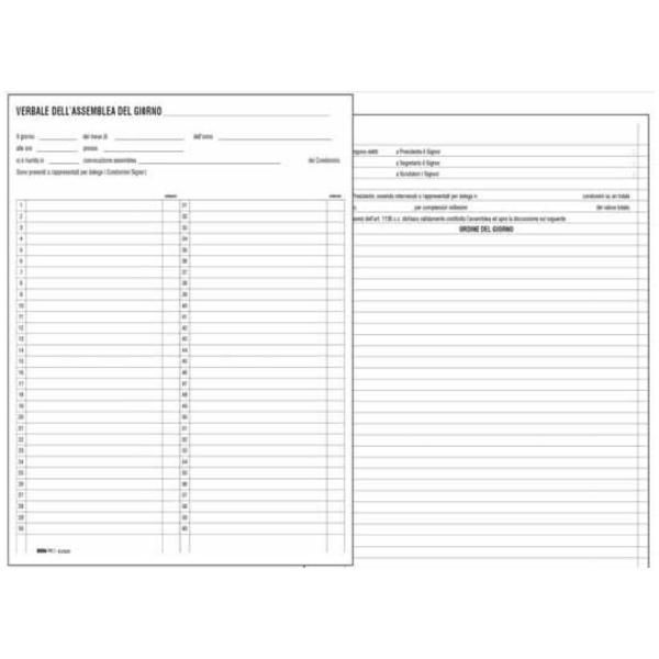 Staples - Registro dei verbali delle riunioni di condominio - 100 pagine - 245 …