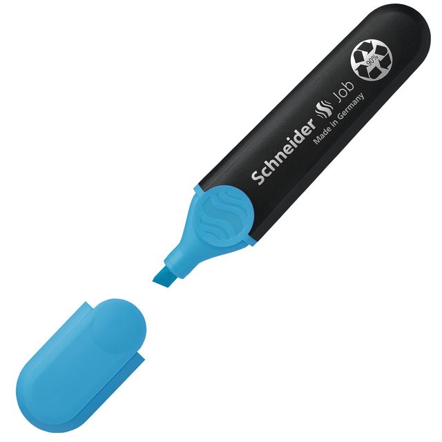 Evidenziatore Job - punta a scalpello - tratto da 1,0-5,0mm - colore azzurro - …