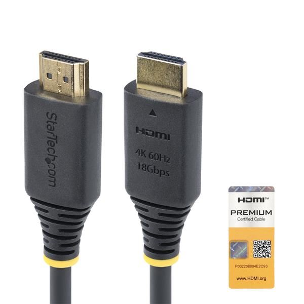 StarTech.com 1.6ft (50cm) Premium Certified High Speed HDMI Cable, 4K60Hz - Alt…