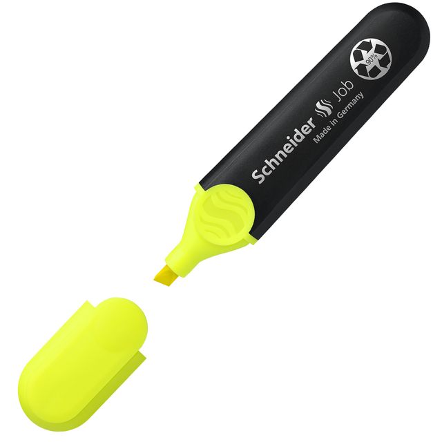 Evidenziatore Job - punta a scalpello - tratto da 1,0-5,0mm - colore giallo - S…