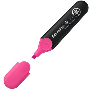 Evidenziatore Job - punta a scalpello - tratto da 1,0-5,0mm - colore rosa - Sch…