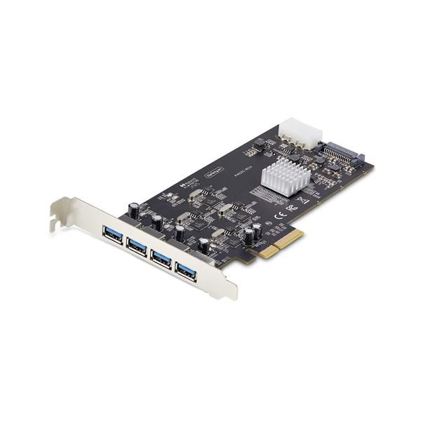 StarTech.com 4-Port USB-A PCIe Card, USB 3.2 5Gbps, 4x USB Controllers - Adatta…