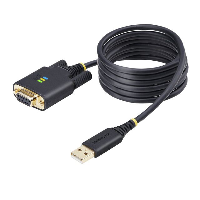 StarTech.com 6.6ft/2m USB to Null Modem Serial Adapter Cable, FTDI, RS232 - Cav…