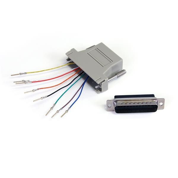 StarTech.com Adattatore modulare DB25 a RJ45 - M/F - Scheda seriale - DB-25 (M)…