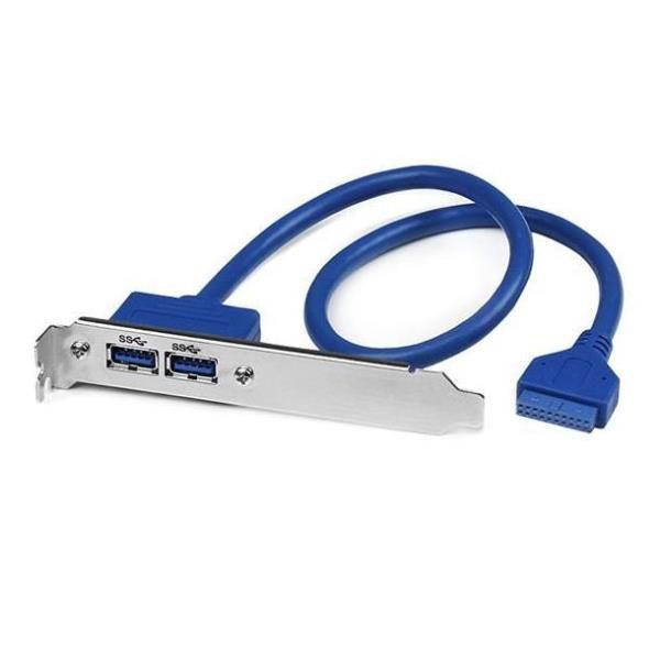 StarTech.com Adattatore piastra slot USB 3.0 A femmina 2 porte - Pannello USB -…
