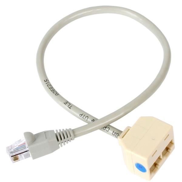 StarTech.com Cavo Adattatore sdoppiatore RJ45 2 a 1 - F/M - Splitter di rete - …