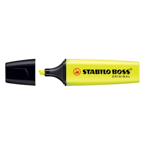 Evidenziatore Stabilo Boss Original giallo ricaricabile di lunga durata fuorosc…