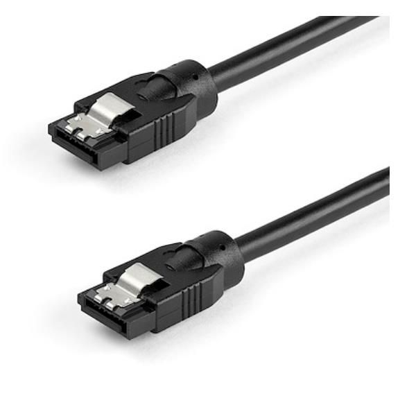 StarTech.com Cavo SATA tondo da 30 cm con connettori latch - 6Gbs - Cavo di ali…