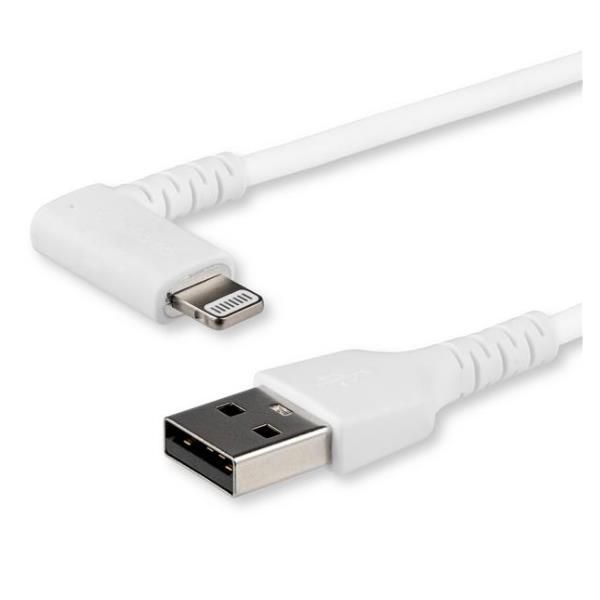 StarTech.com Cavo USB angolare a Lightning - Conforme Apple Mfi da 1m - Bianco …