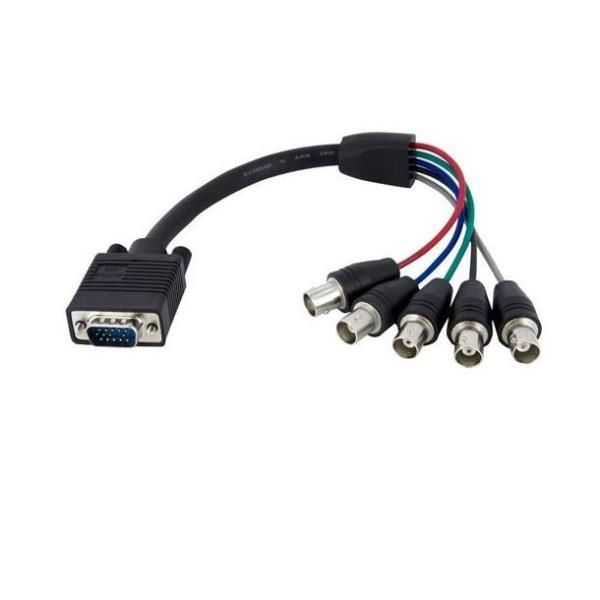 StarTech.com Cavo coassiale per monitor HD15 VGA a 5 BNC RGBHV 30 cm - M/F - Ca…