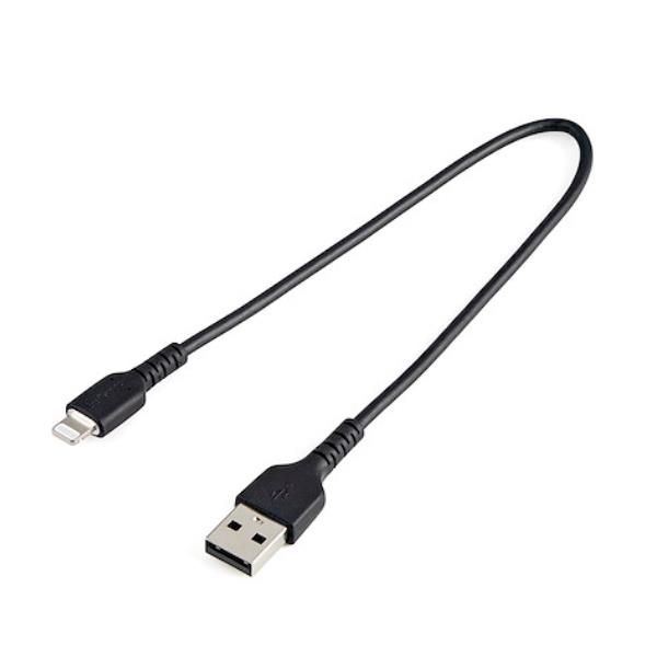 StarTech.com Cavo da USB-A a Lightning 30 cm nero - Robusto cavo in fibra arami…
