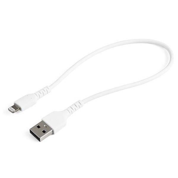 StarTech.com Cavo da USB-A a Lightning 30cm bianco - Robusto cavo in fibra aram…