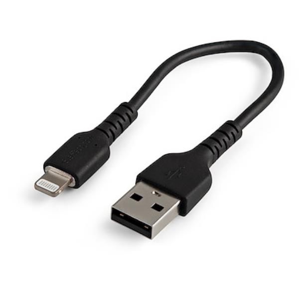 StarTech.com Cavo da USB-A a Lightning da 15cm nero - Cavo in fibra aramidica d…