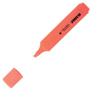 Evidenziatore Tratto Video - punta a scalpello - tratto da 1,0-5,0mm - rosso - …