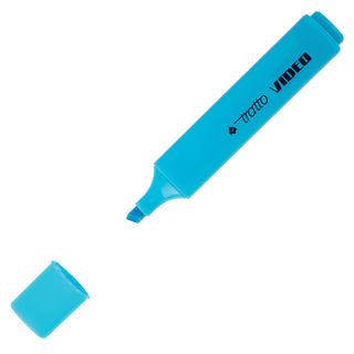 Evidenziatore Tratto Video - punta a scalpello - tratto da 1,0mm-5,0mm - azzurr…