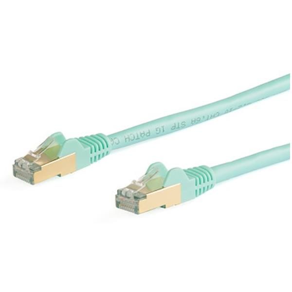 StarTech.com Cavo di rete Ethernet RJ45 CAT6a da 5m - Acqua - Cavo in rame - Ca…