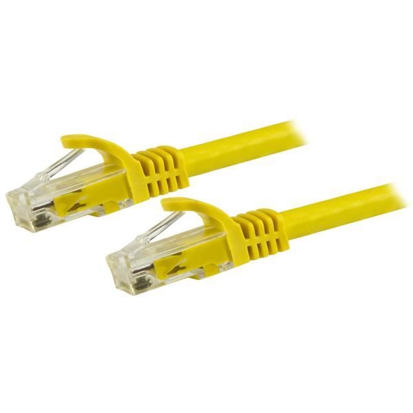 StarTech.com Cavo patch antigroviglio UTP RJ45 Cat6 Gigabit 15 m giallo - Cavo …