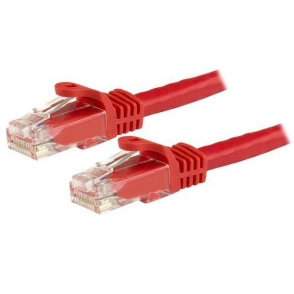 StarTech.com Cavo patch antigroviglio UTP RJ45 Cat6 Gigabit 15 m rosso - Cavo p…
