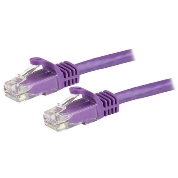 StarTech.com Cavo patch antigroviglio UTP RJ45 Cat6 Gigabit 15 m viola - Cavo p…
