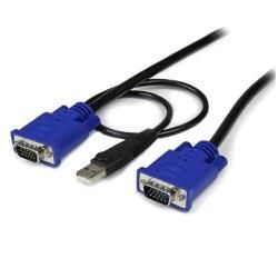 StarTech.com Cavo sottile KVM, VGA, USB, 2 in 1 - 3 m (SVECONUS10) - Cavo video…