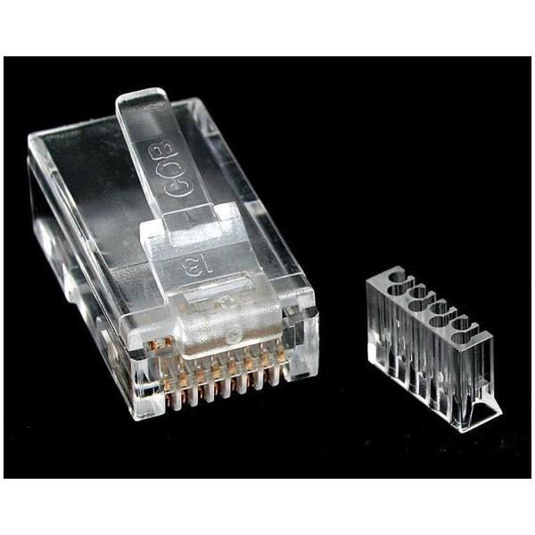 StarTech.com Connettore modulare RJ45 CAT6 per cavo solido - Confezione da 50 u…