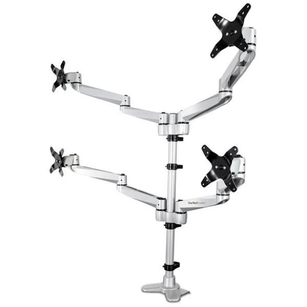 StarTech.com Supporto per 4 monitor - Completamente articolabile - Premium - Ki…
