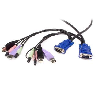 StarTech.com Switch KVM cavo VGA USB 2 porte con audio - Switch KVM / audio - 2…