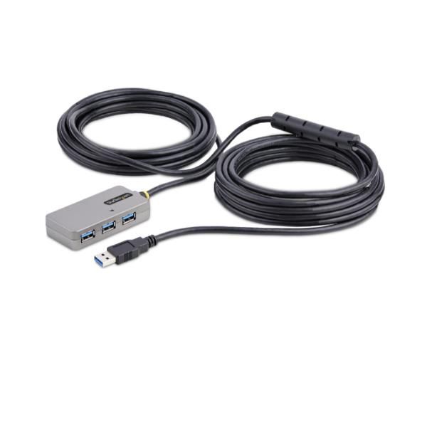 StarTech.com USB Extender Hub, 10m USB 3.0 Extension Cable with 4-Port USB Hub,…