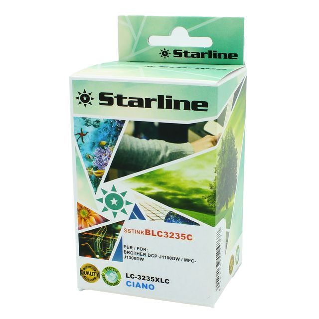 Starline - Cartuccia Ink per print C/BROTHER LC-3235XLC - Ciano
