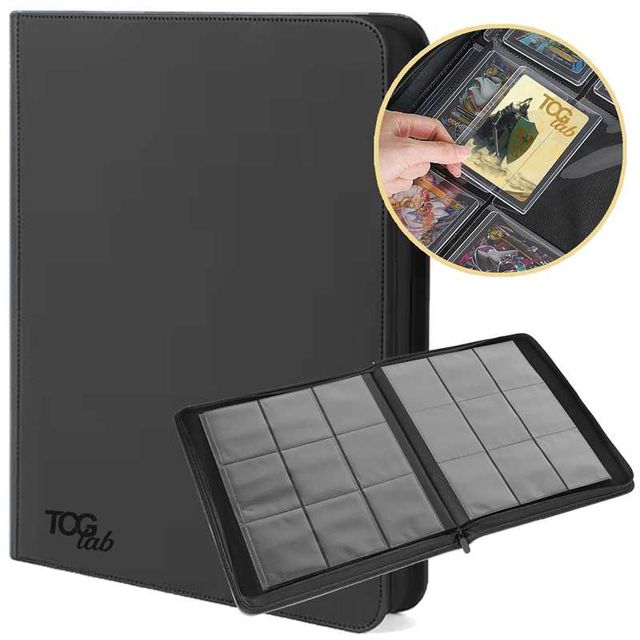 TCG LAB Album per Toploader a 9 Tasche (252 toploader) - NERO
